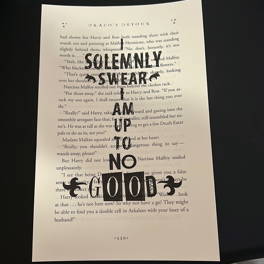 Harry Potter Quote Wall Art Print